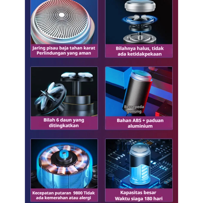 [Sentuhan Halus] Alat Cukur Mini Elektrik/Pencukur Jenggot/Alat Cukur Listrik Kumis/Alat Cukur