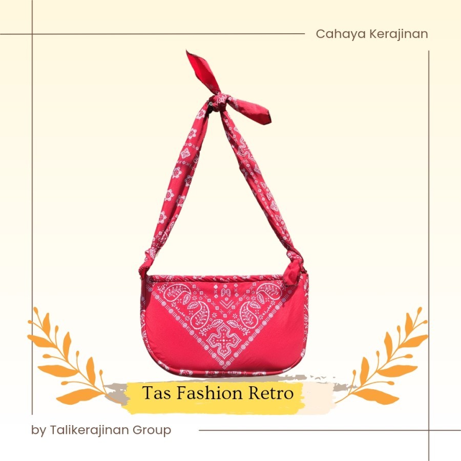 TAS FASHION RETRO TAS UNIK SLAYER MOTIF TAS SIMPLE SLINGBAG LOKAL