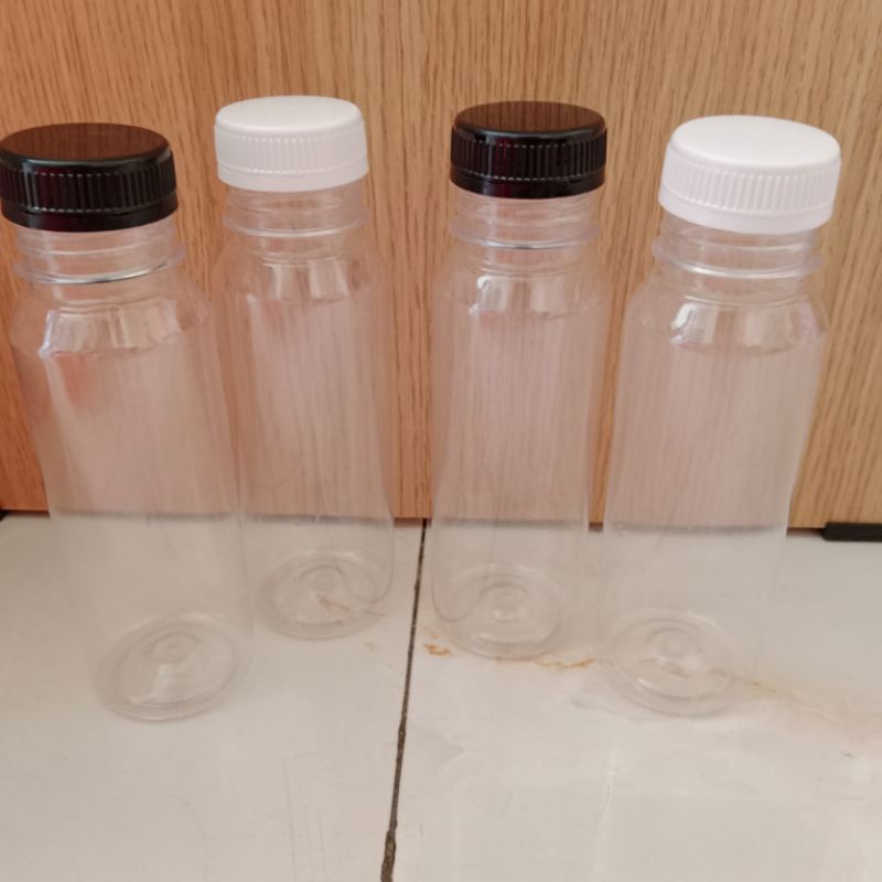 Botol Plastik Bening+tutup Tebal Uk 250ml /1liter per 1pcs