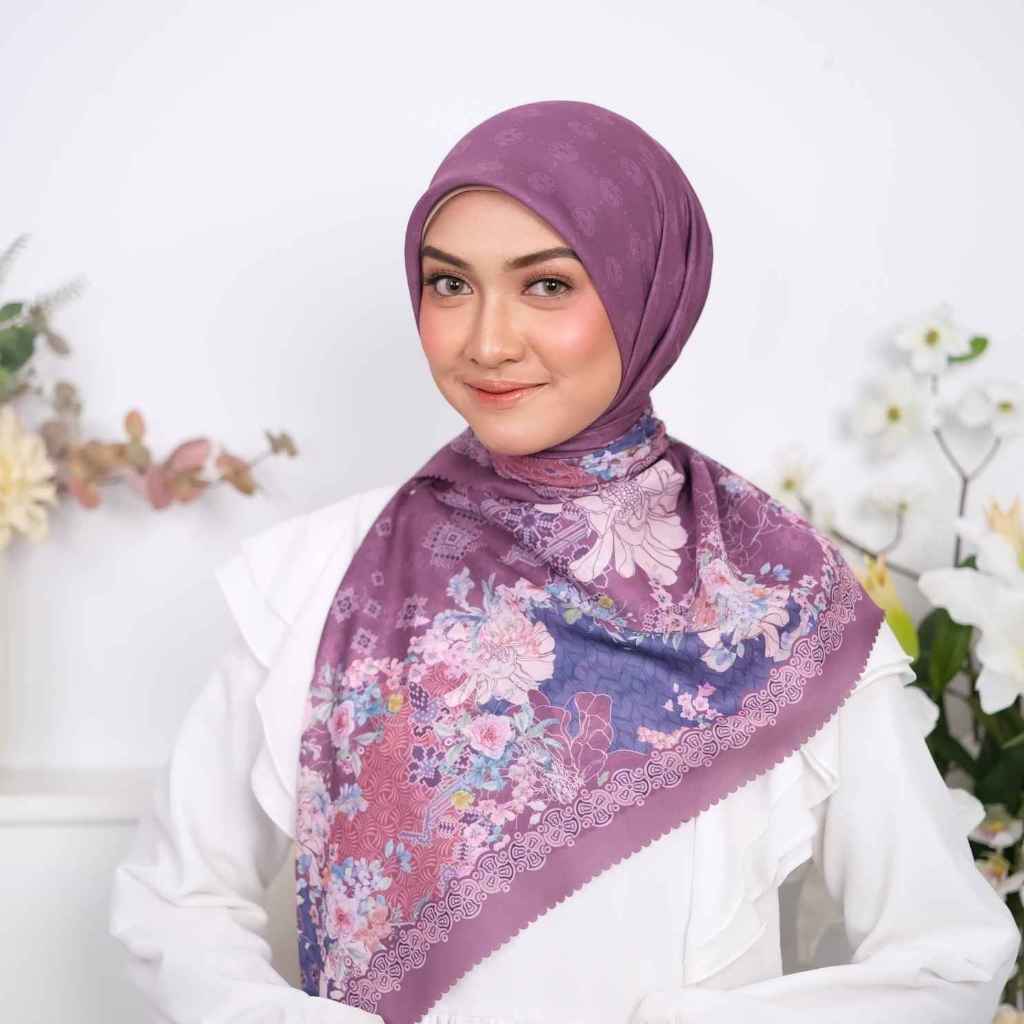 Kayla Series - Plum Mauve | Hijab Voal Square