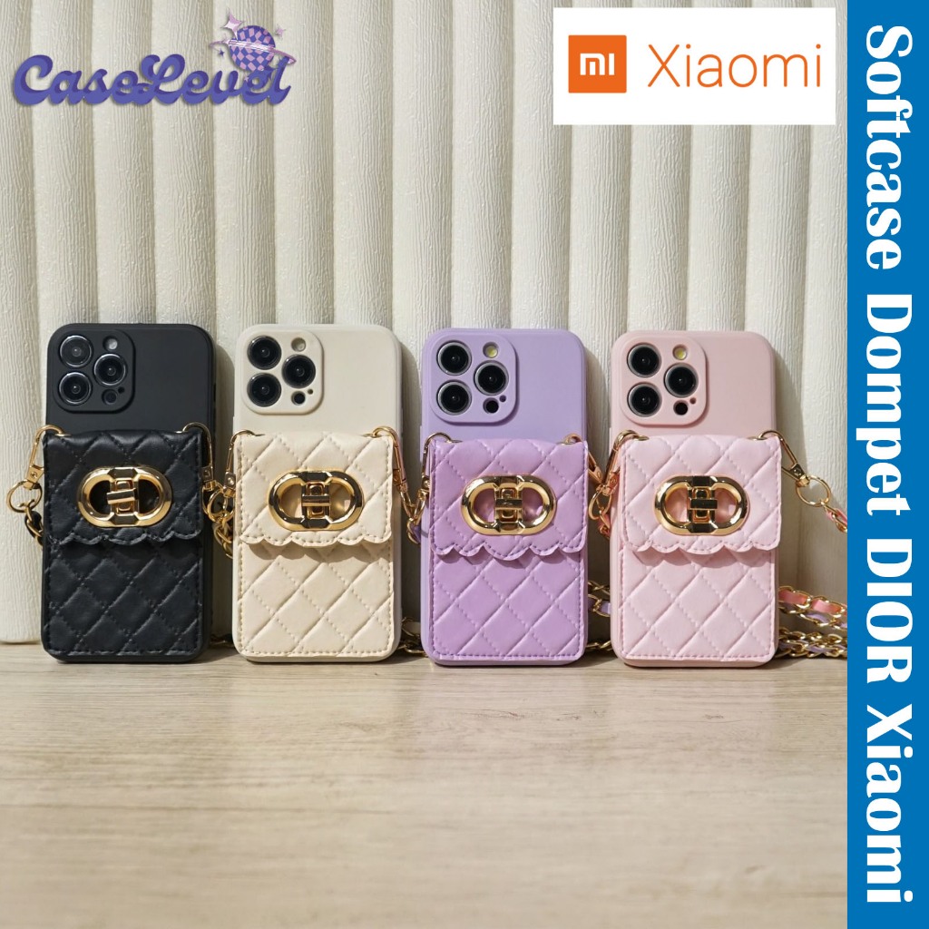 Case Dompet Dior Xiaomi Redmi 14T 14c Note 13 Pro+ Note 13 Pro 13c Redmi 13 Note 12 Pro Note 12 Redm