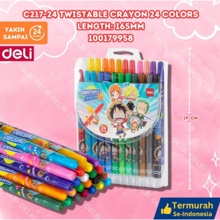 

Deli - Krayon Putar / Twistable Crayon 24 Warna C217-24