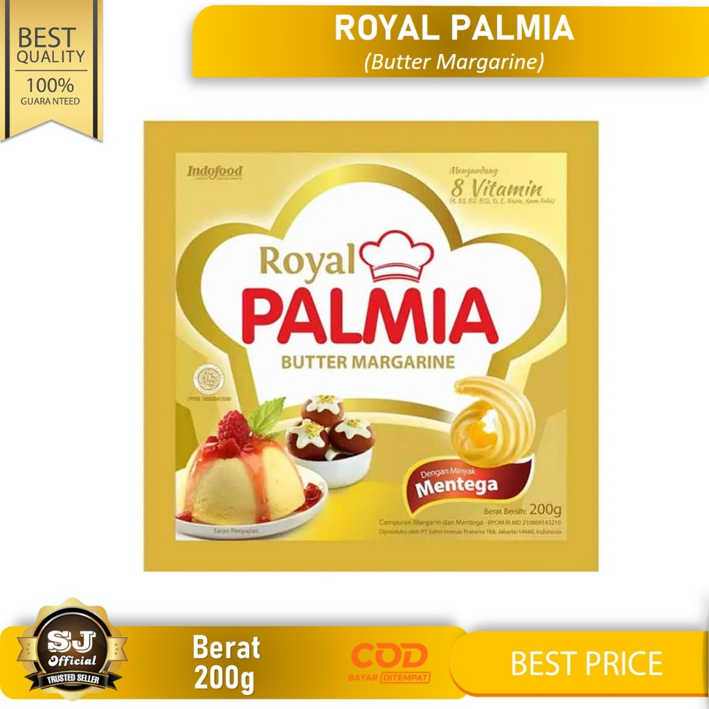 

ROYAL PALMIA Butter Margarine Sachet 200gr - Margarin dan Mentega