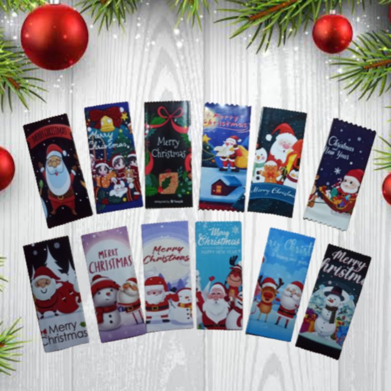 

Amplop Natal Bentuk Permen Isi 12pcs Siap Pakai / Amplop Merry Christmas