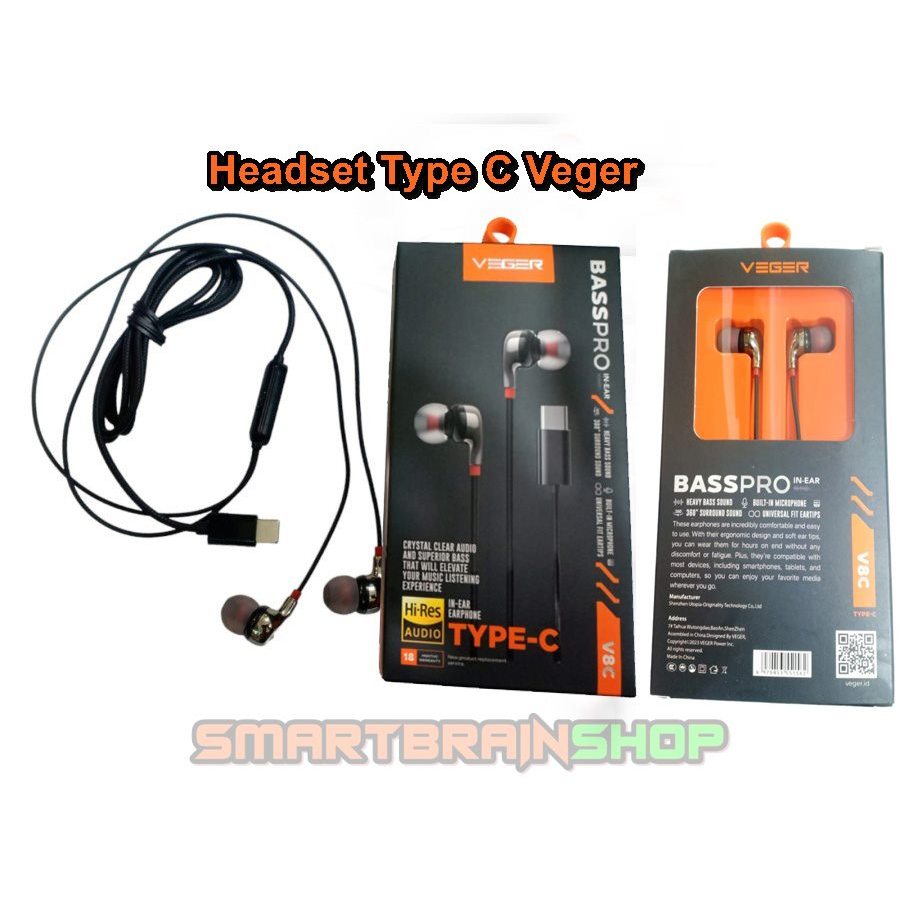 Earphone Handsfree Veger Type C HF BassPro