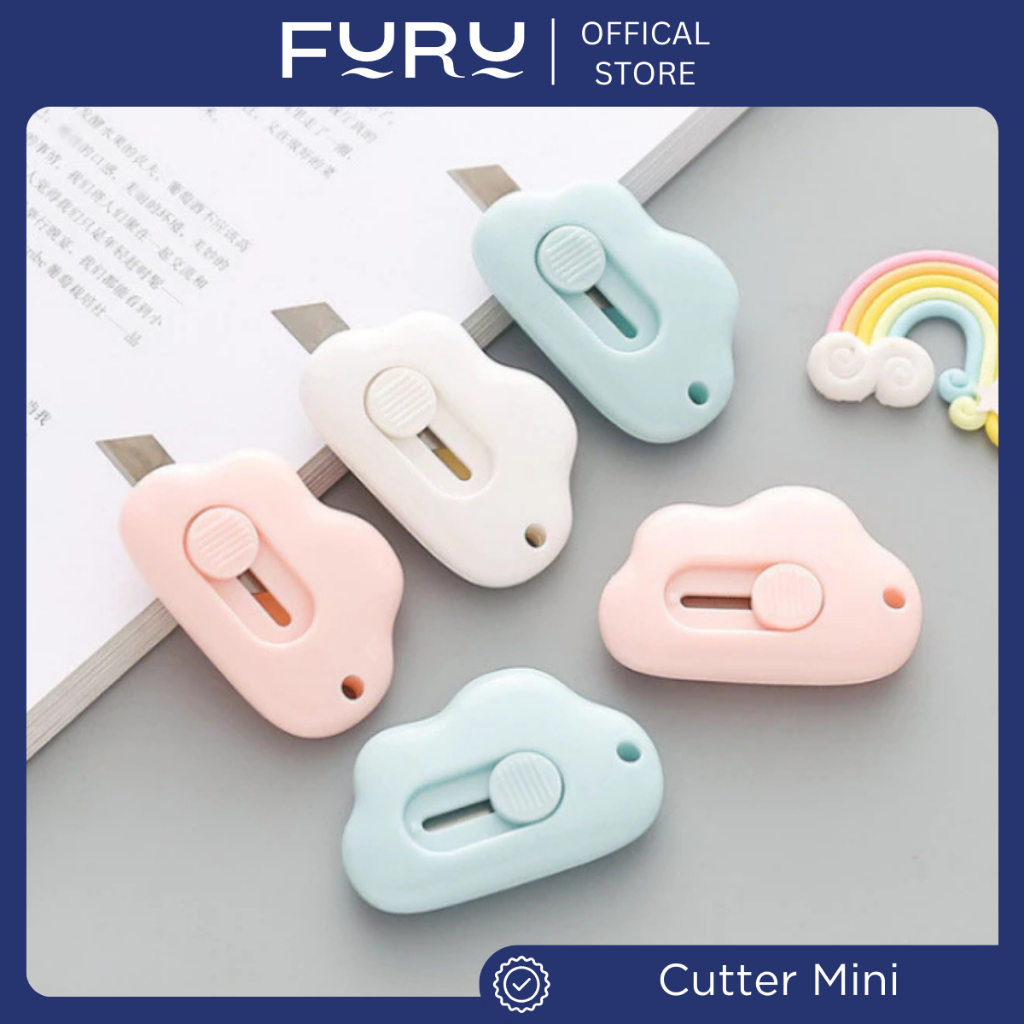 

FURU Cutter Mini Pisau Ukir Karakter Awan & Pemotong Kertas