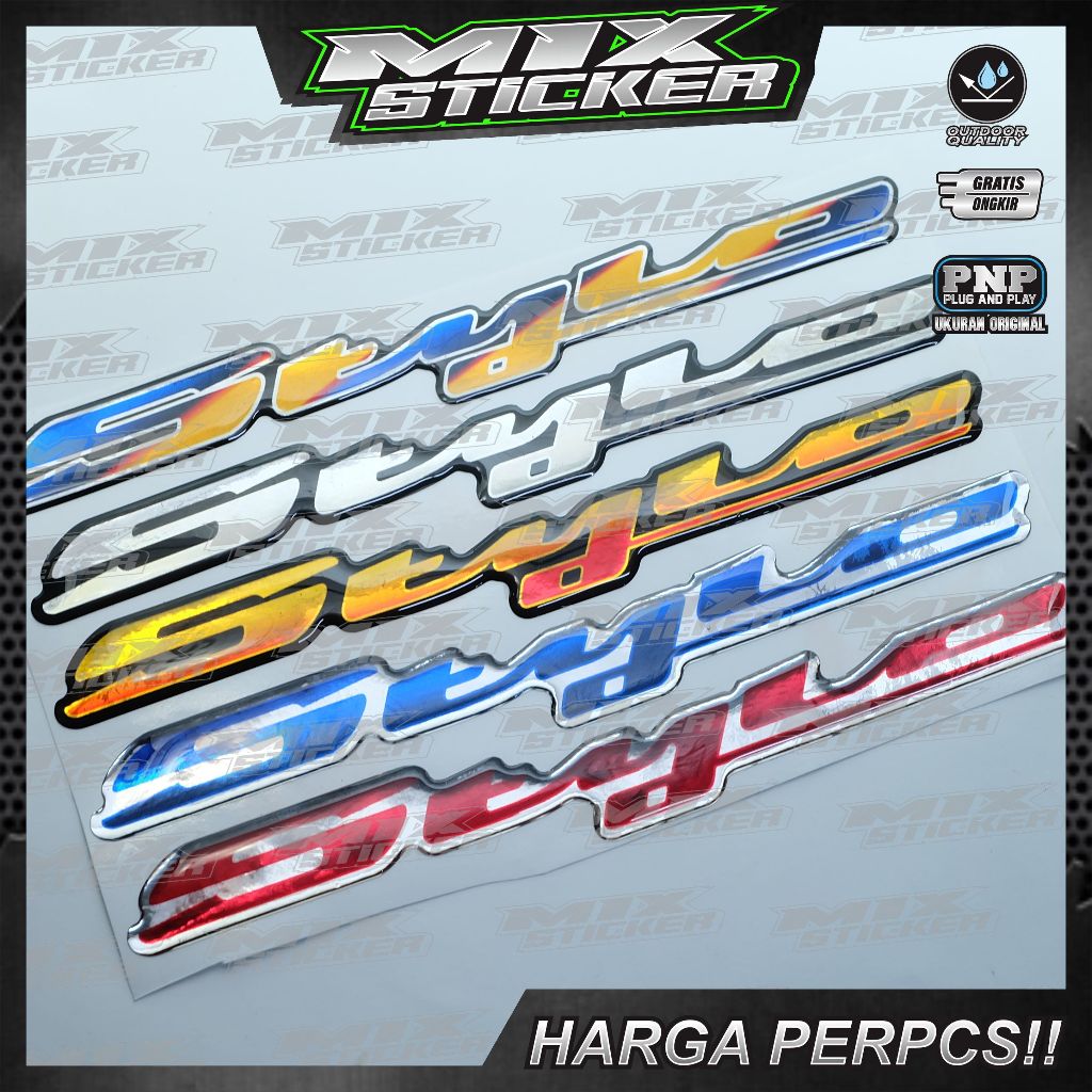 Emblem honda stylo / emblem timbul honda stylo / emblem titanium honda stylo / emblem honda stylo///