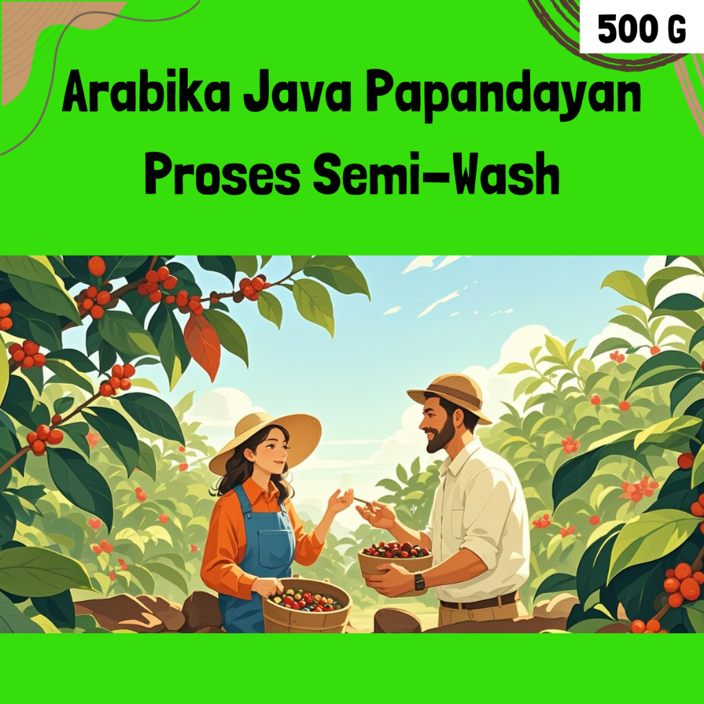 

Kopi Arabika Java Papandayan (Specialty Grade) - SemiWash - 500G