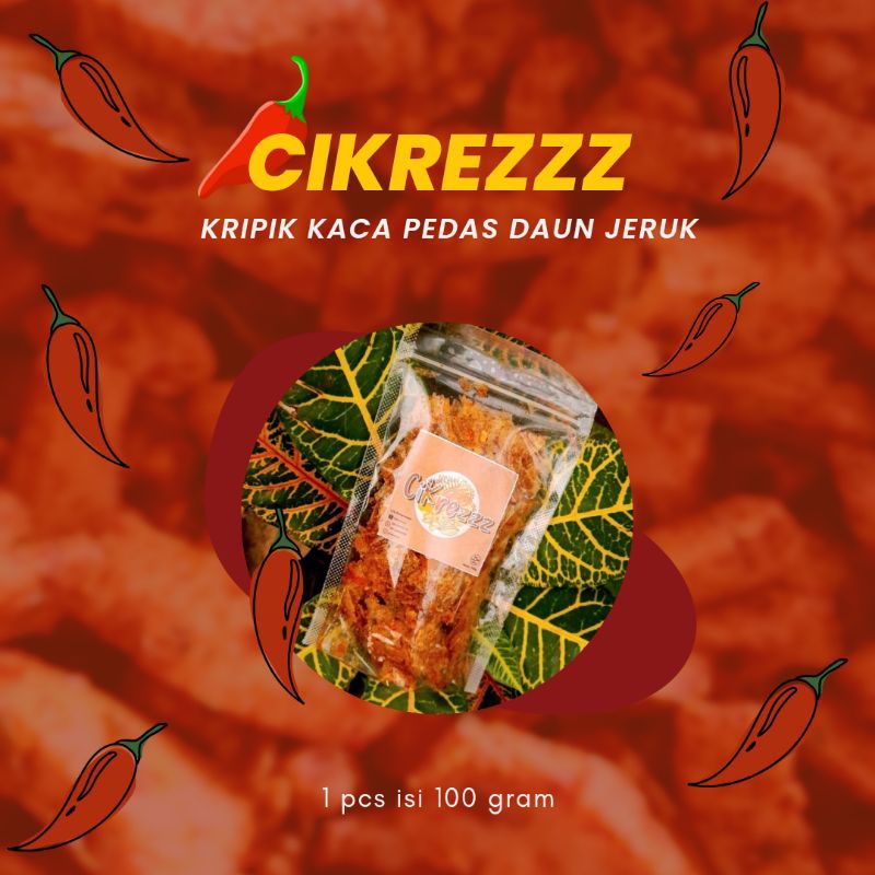 

Cikrezz KRIPIK KACA PEDAS DAUN JERUK 100g