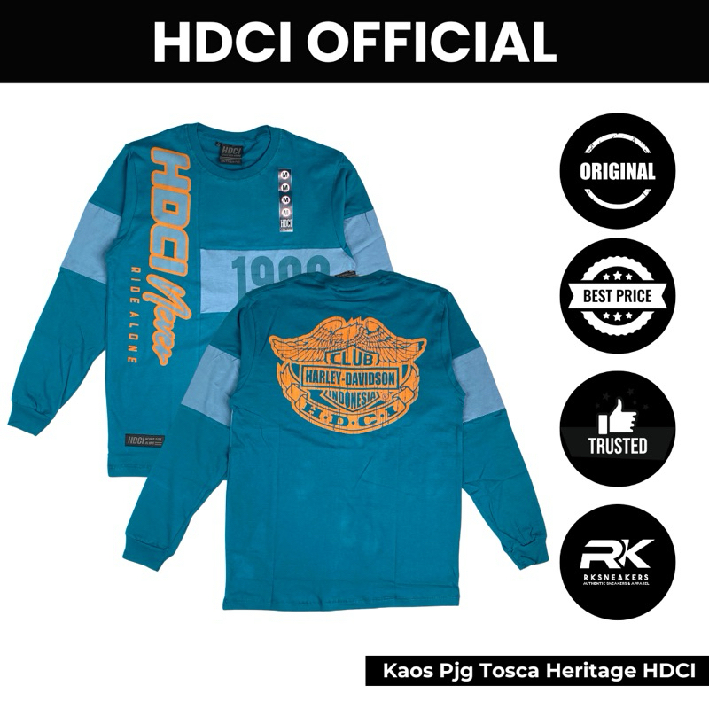 Kaos Panjang Tosca Heritage Harley Davidson Club Indonesia Official Merchandise
