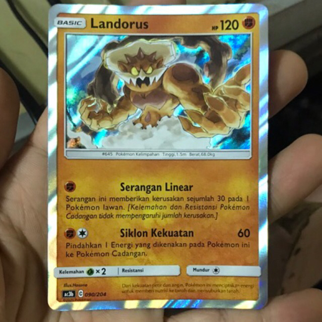 LANDORUS KARTU HOLO POKEMON RARE PROMO