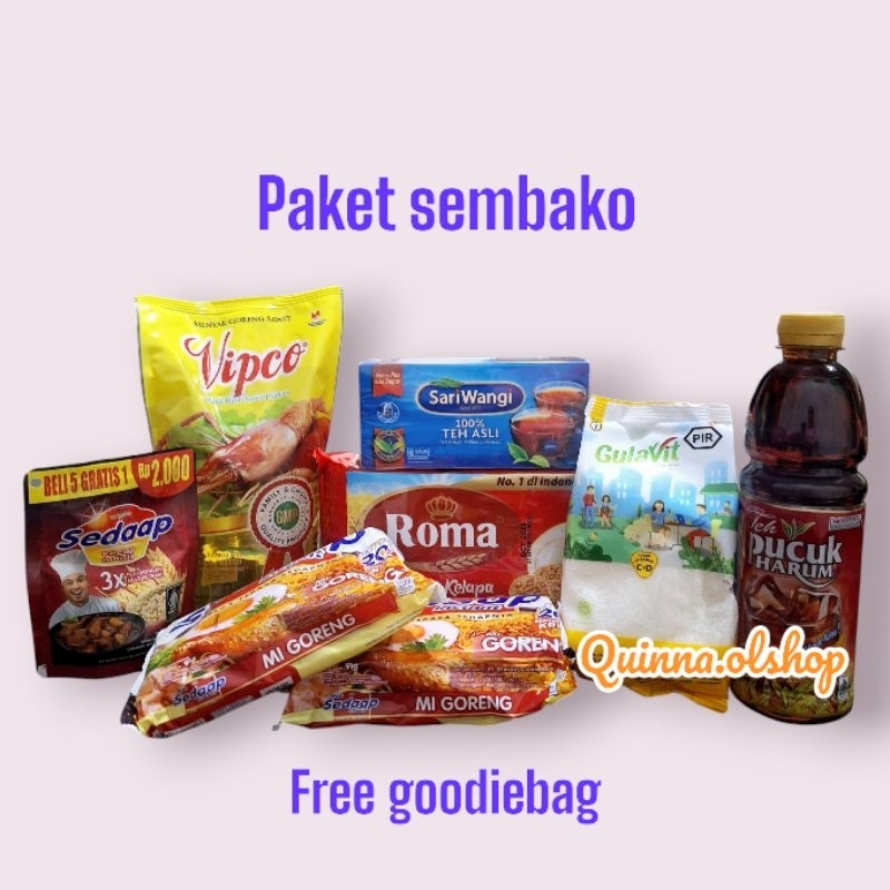 

Paket Sembako/ bingkisan/hadiah.. free goodiebag