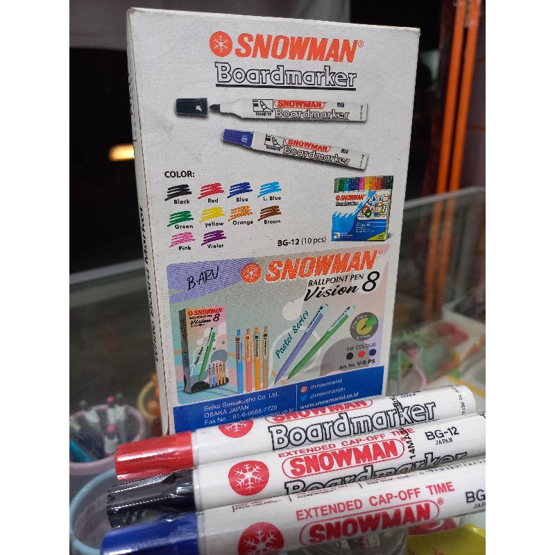 

Spidol Snowman Boardmarker | spidol besar papan tulis