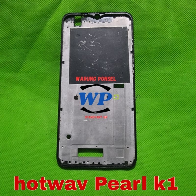 FRAME LCD DUDUKAN LCD BEZZEL HOTWAV PEARL K1 ORI COPOTAN NORMAL