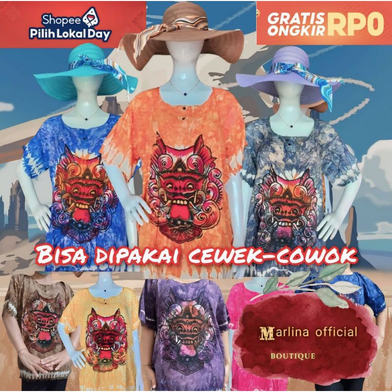 Atasan baju barong abstrak Baju barong jumbo Baju bali barong dewasa