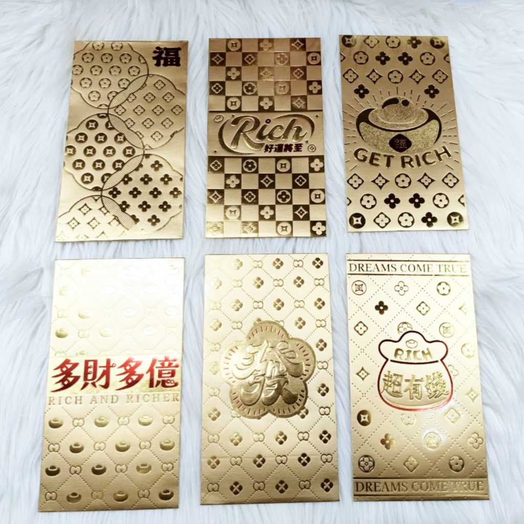 

Angpao Imlek Netral 4178 | Angpau Sincia Ukuran Besar Bahan Artpaper Emas Mewah