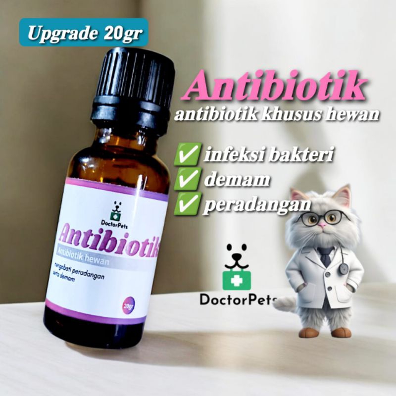 ANTIBIOTIK KUCING 20gram ANTIBIOTIK KHUSUS KUCING DAN ANJING DOCTORPETS