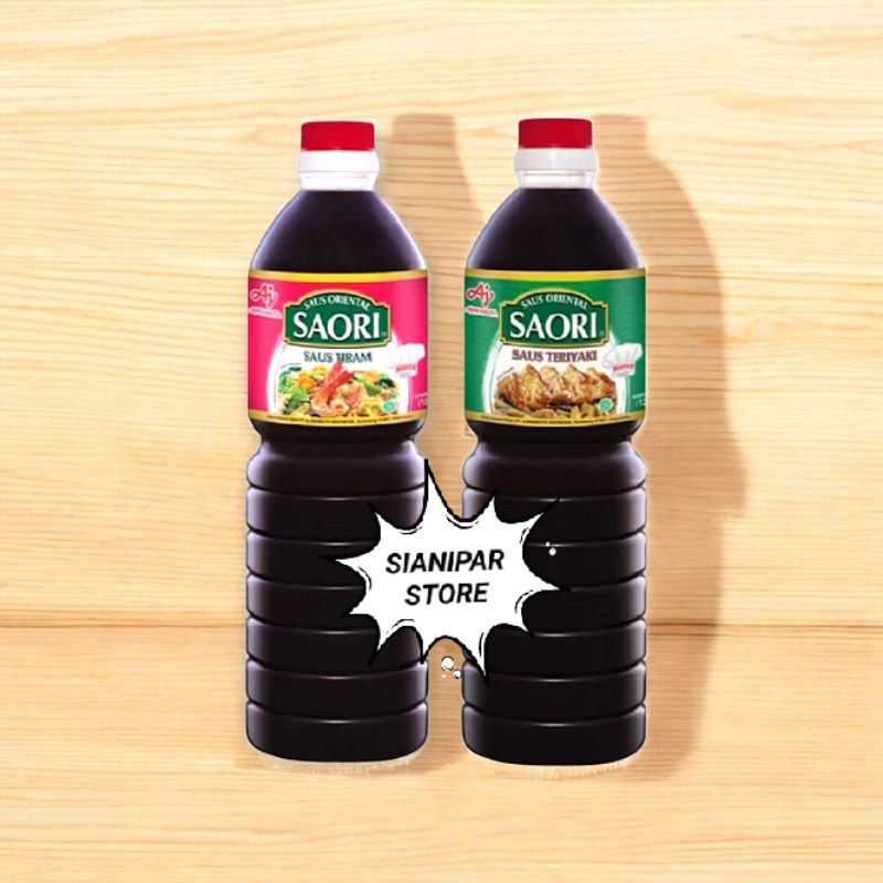 

Saori Sauce Saus Btl 1000ml 1L [ Tiram / Teriyaki ]