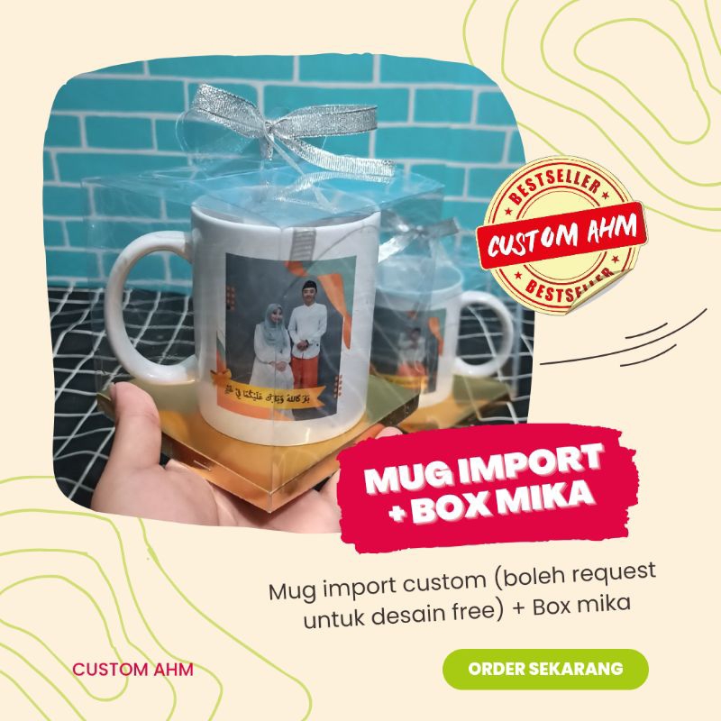 Mug Import custom + Box Mika
