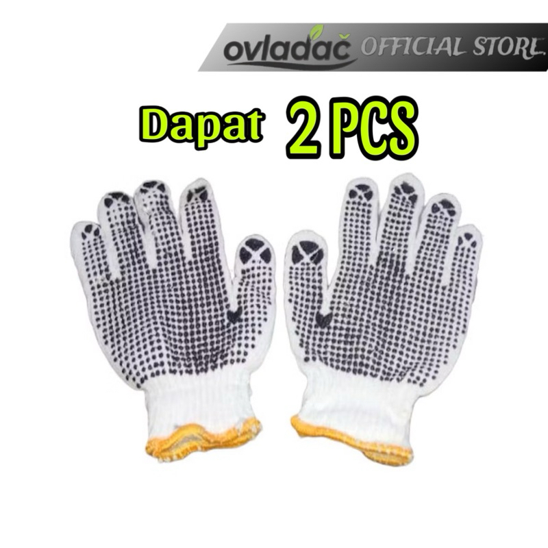 2 PCS SARUNG TANGAN KEBUN / SARUNG TANGAN KAIN UNTUK BERKEBUN