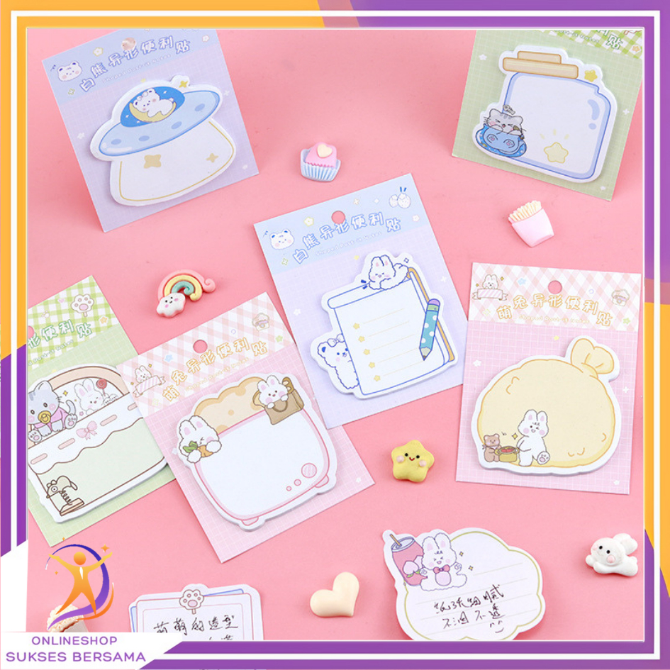 

OSB Sticky Note Karakter Kartun Lucu Isi 20 Lembar Tempelan Kertas Catatan Memo Note Karakter Animal Mini Book Karakter Hewan Lucu 20 Sheets Memo Pad DIY Scrapbook Decorating Stationery