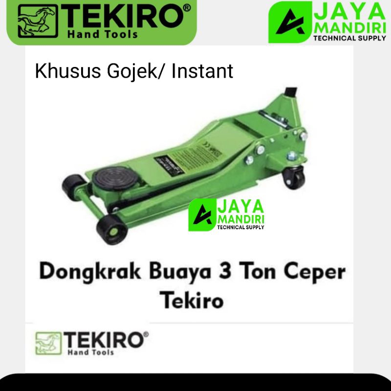 TEKIRO Dongkrak Buaya 3 Ton model ceper double pump Dongkrak Mobil 3 Ton Tekiro