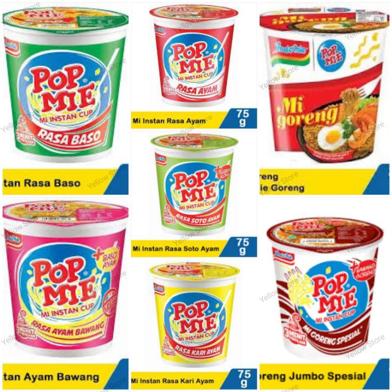 

Pop Mie Semua Rasa 75gr
