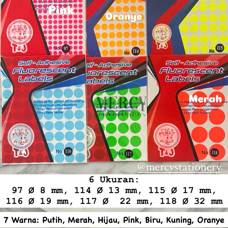 

Label Stiker Bulat Warna 97 & 114 Reward Sticker Putih Tom Jerry Label Sticker 118 Label 116 Multi Color Dot