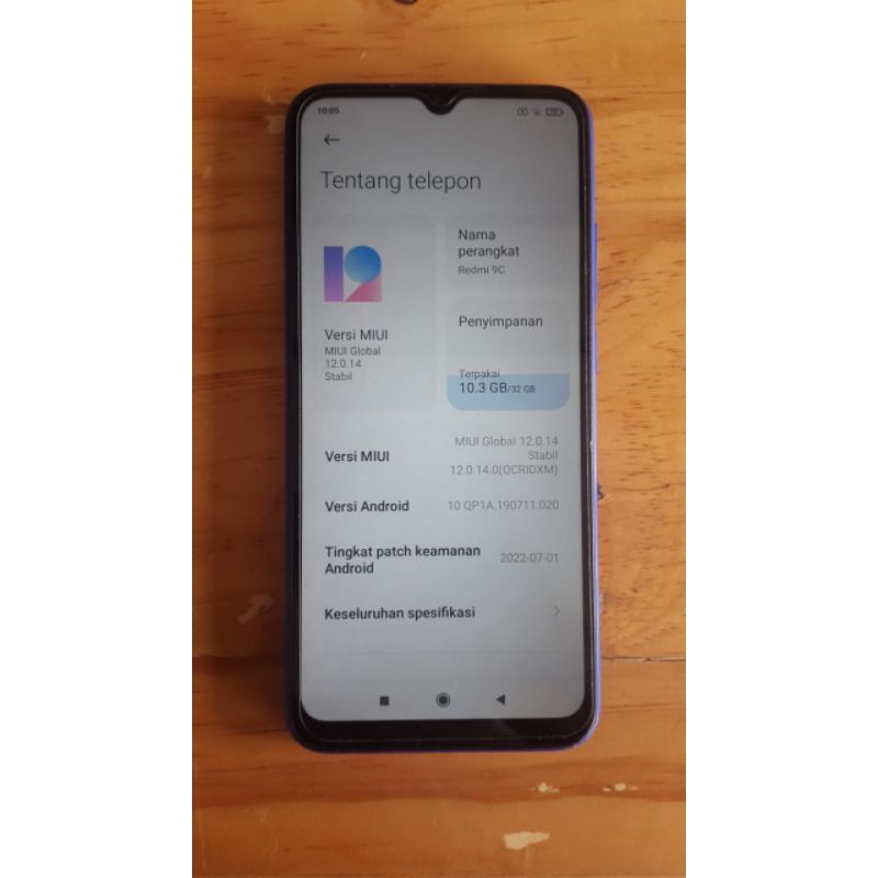 Redmi 9C Ram 3/32 gb Second Berkualitas