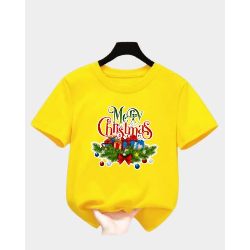 Kaos Natalan Merry Christmas/ Kaos Anak Merry Christmas