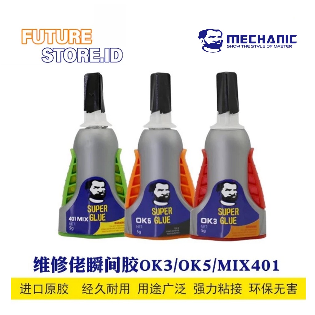 

MECHANIC OK5 SUPER GLUE - LEM SUPER KUAT ORIGINAL