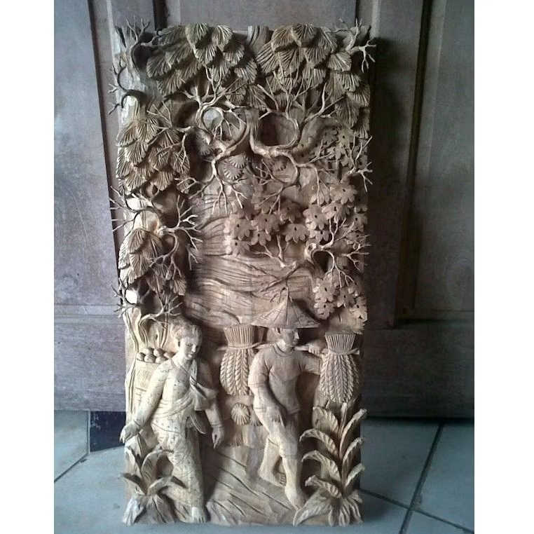 kayu ukir hiasan dinding