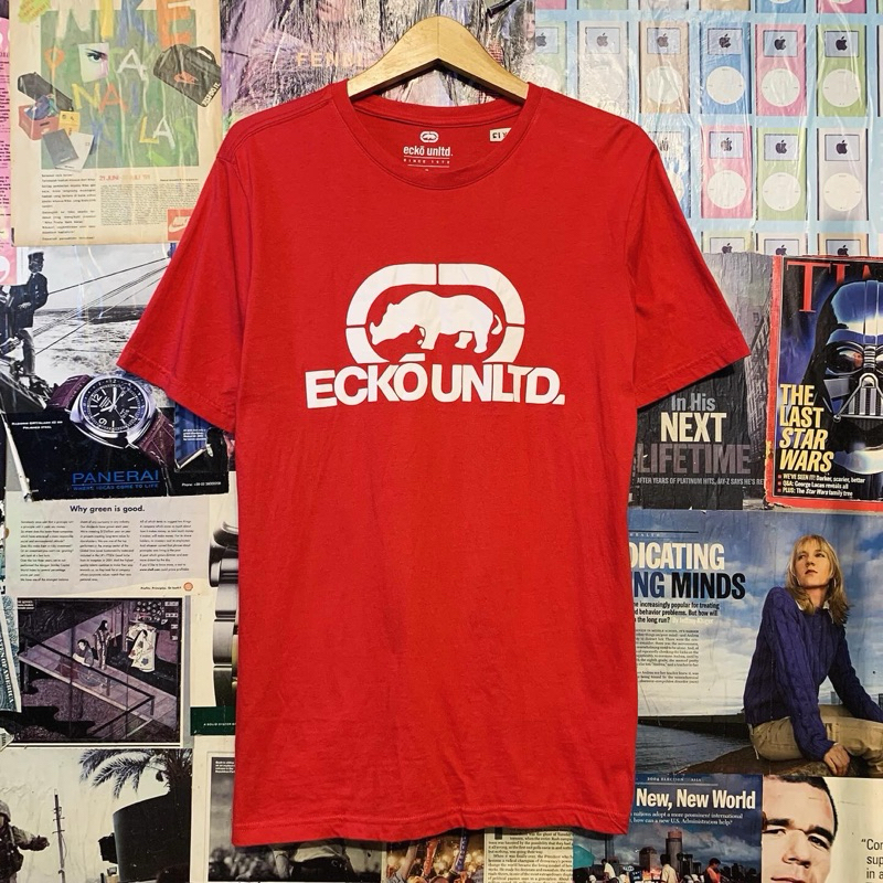 Kaos/Tshirt ECKO UNLTD Red Logo Second Original