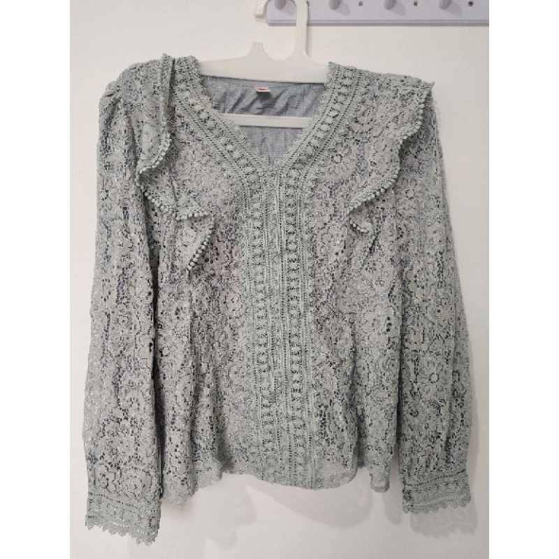 London girl - blouse brukat
