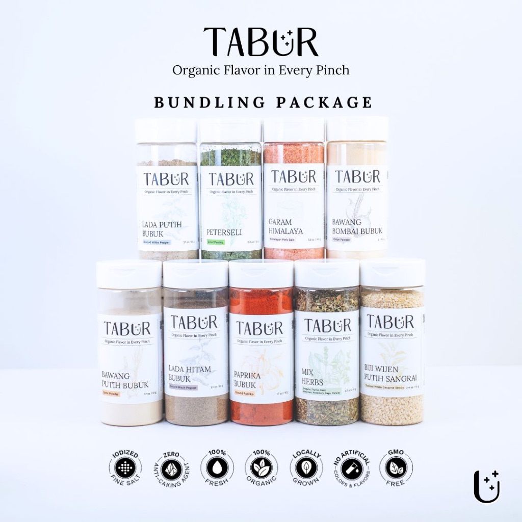 

Tabur Bumbu Dapur Organik Bundling Package