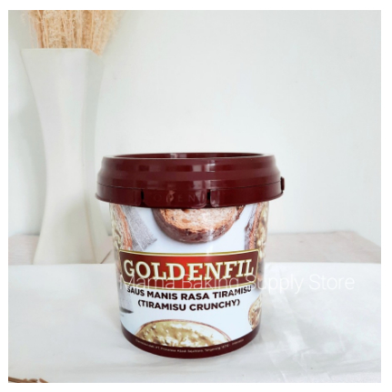 

GOLDENFIL Selai Filling Jam Kopi TIRAMISU Crunchy Goldenfil Jam 200g R