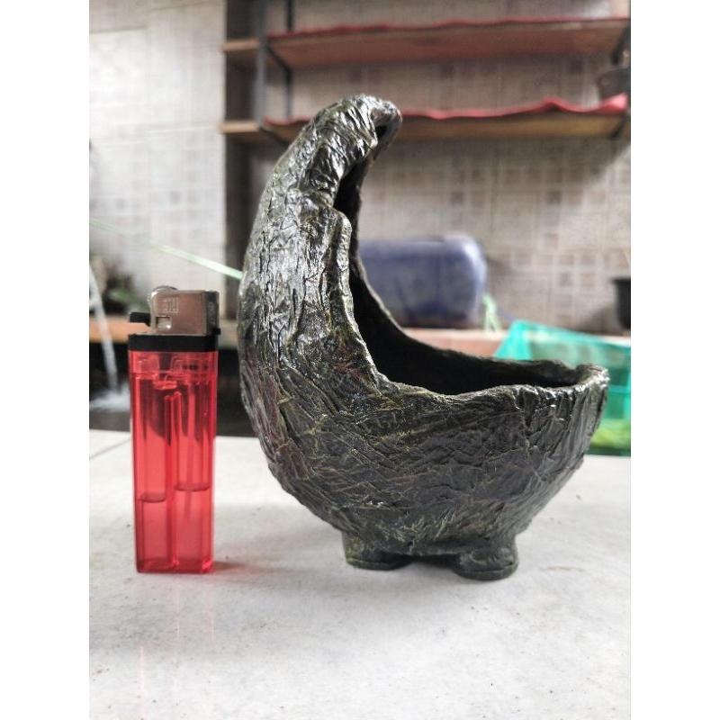 Pot bonsai shito bunga mini kaktus relief fiberglass