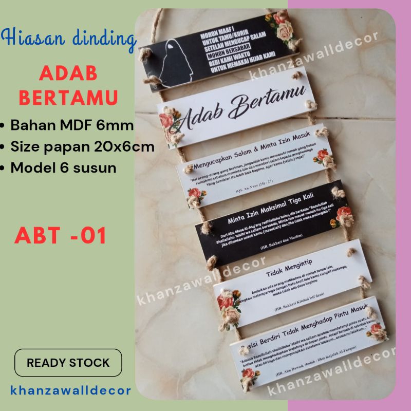 HIASAN DINDING/WALL DECOR ADAB BERTAMU