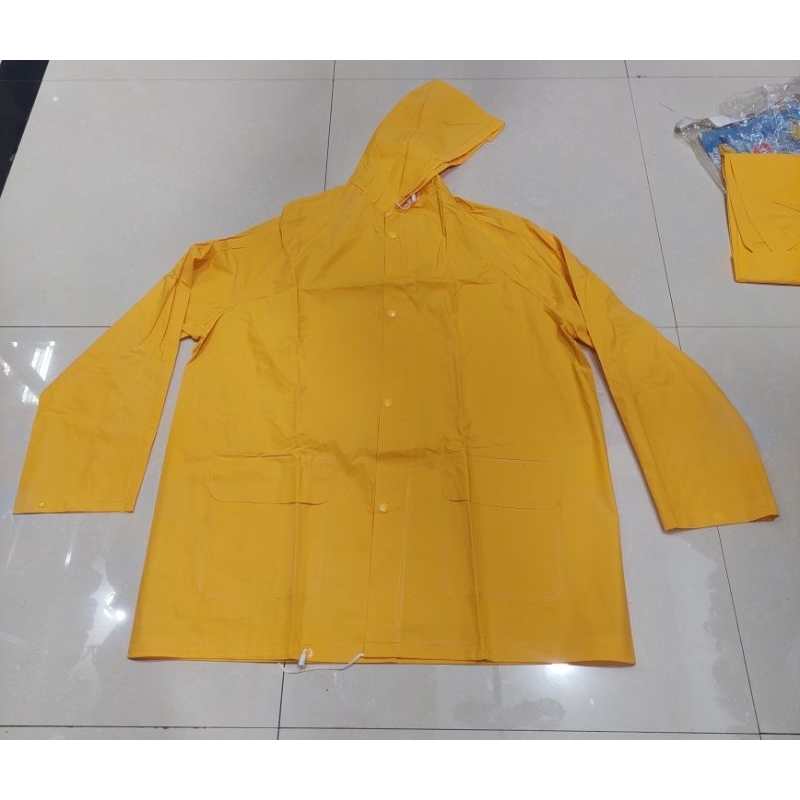 JAS HUJAN KUNING/JAS HUJAN STELAN WARNA KUNING/JAS HUJAN STELAN DEWASA/JAS HUJAN PROYEK/JAS HUJAN ST