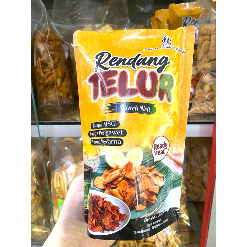 

Snack Keripik Rendang Telur Nenek Neti