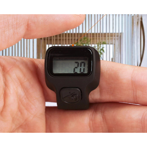 Cincin Tasbih Digital Kecil / Penghitung Dzikir Digital Led Cantik Modern-FREE BOX / BISA COD