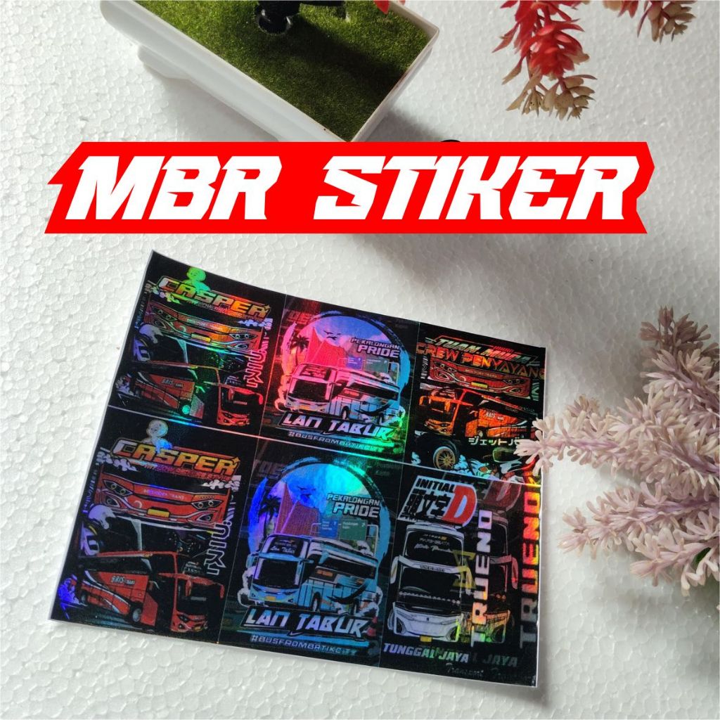 stiker basuri,stiker miniatur bus,stiker bus basuri,isi 6