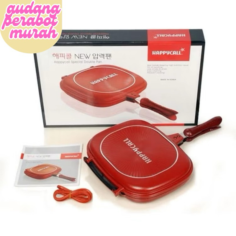 HAPPYCALL PANGGANGAN SERBAGUNA/PREMIUM DOUBLE PAN JUMBO/HAPPYCALL ALAT MASAK/ALAT MASAK DAPUR