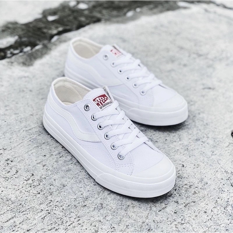 Sepatu Ventela New Public White - Sepatu Putih Vantela Original - Sepatu Cowok Keren Sneakers - Vant