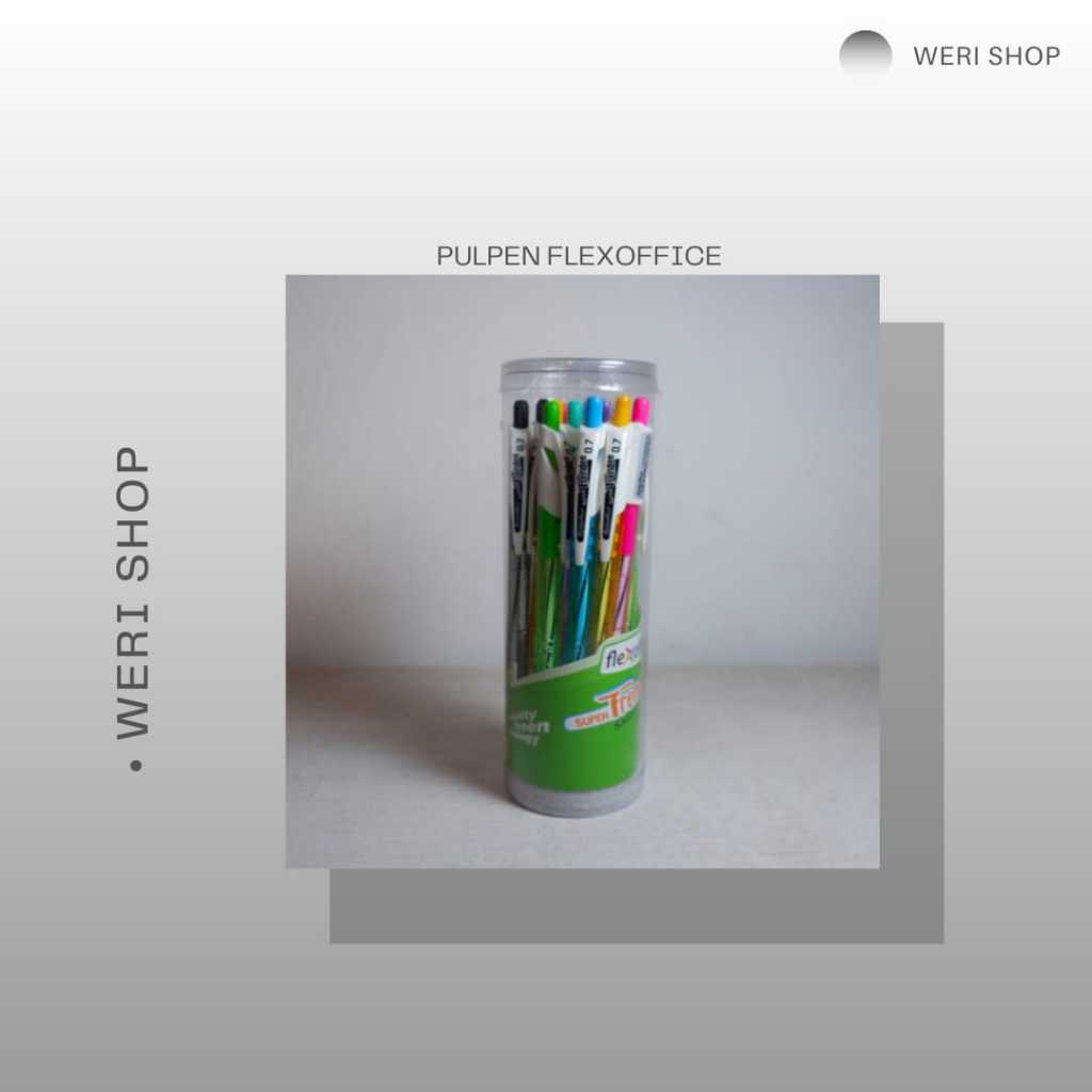 

PULPEN FLEXOFFICE / PULPEN BERKUALITAS (1 TOPLES ISI 12 PCS)