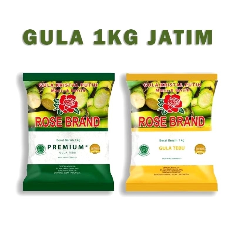 

Gula Kristal Putih Manis & Bersih Rose Brand Premium Berat Berkas 1kg