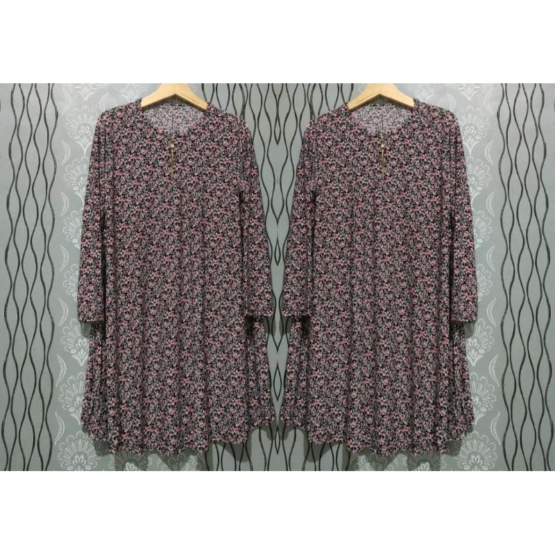 TUNIK SUPER JUMBO ATASAN WANITA SPANDEK JERSEY KOREA LD 120-160