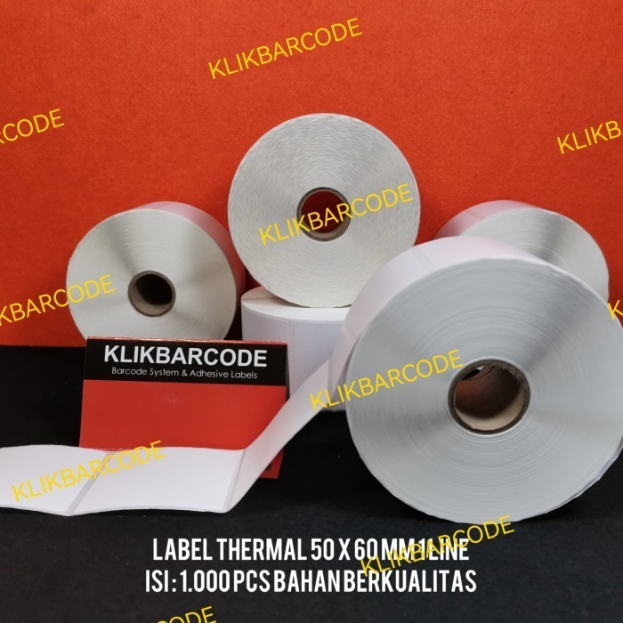 

Klikbarcode Shopee Stiker Barcode Label Thermal 50x60 mm / 5x6 cm / 50 x 60 mm Etiket Rumah Sakit