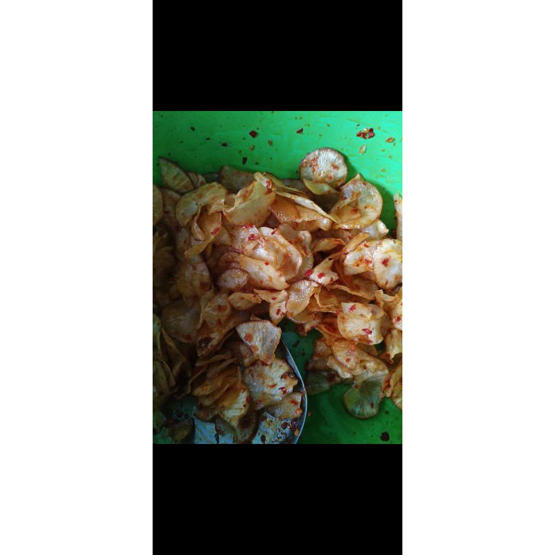 

PO kripik singkong original, kripik singkong pedas, kripik singkong sambelin harga tertera 1 kg