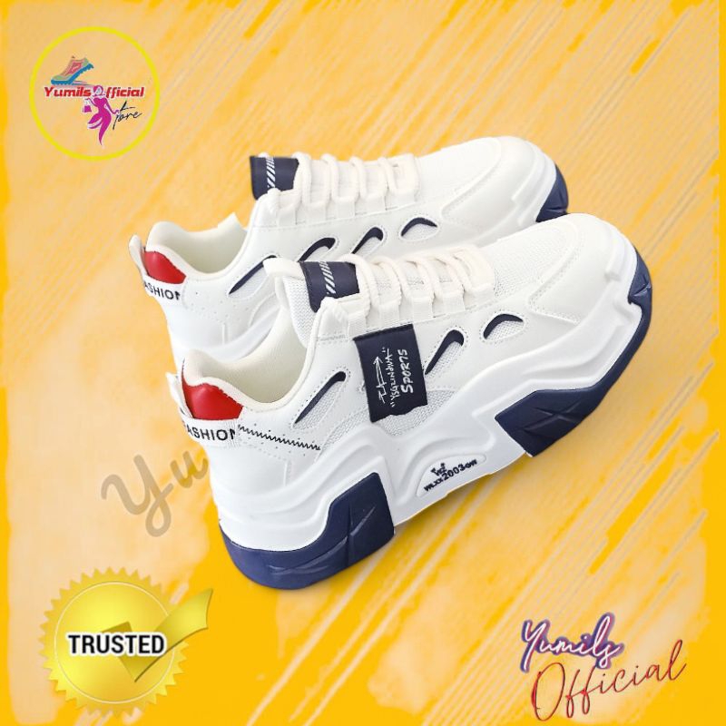 Sepatu Wanita Sneaker Tinggi Import - Sepatu Jogging - Sepatu Running